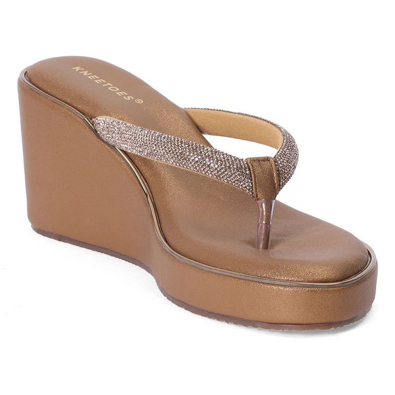 Ivanna – Brown Thong Wedges