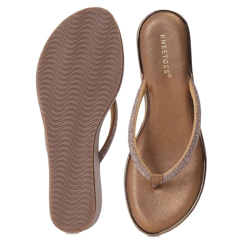 Ivanna – Brown Thong Wedges