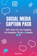 Social Media Caption Pack – 300+ Done-For-You Captions for Instagram, TikTok & LinkedIn